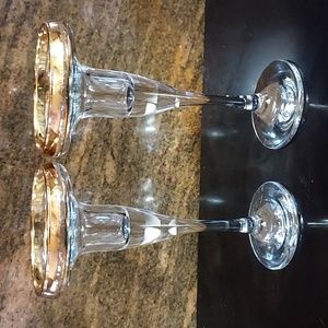 Opulence Supreme Quality Glass candle stick set of 2. B31